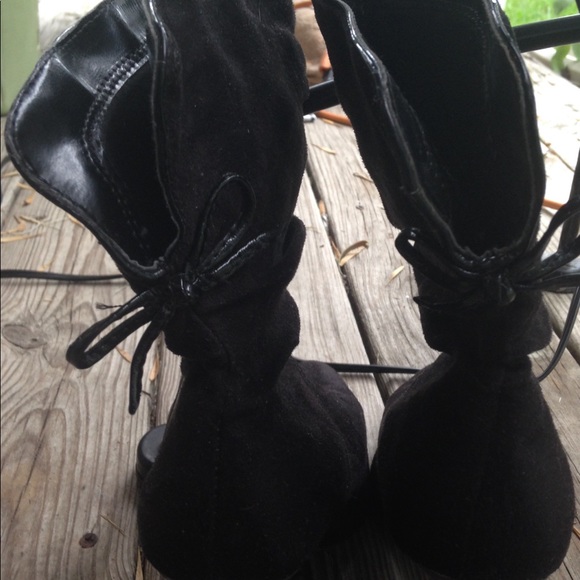 🔥Sale! Black faux suede boots - Picture 6 of 8